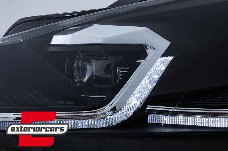 Prednja svjetla LED SEQ žmigavci G7.5 R line look / VW Golf 6 VI (2008-2013), LPVWZ6