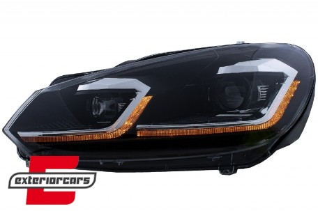 Prednja svjetla LED SEQ žmigavci G7.5 R line look / VW Golf 6 VI (2008-2013), LPVWZ6