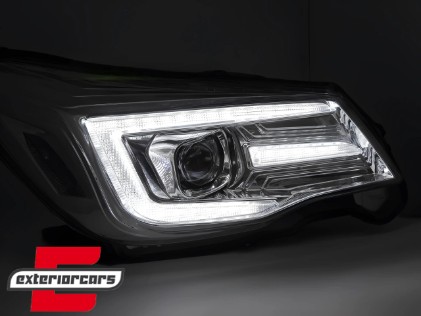 Prednja svjetla LED SEQ žmigavci TubeLight dizajn (chrome) / Subaru Forester IV (2013-2018), LPSU19