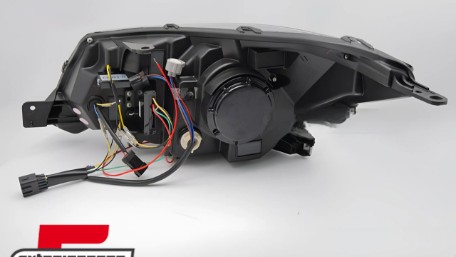 Prednja svjetla LED SEQ žmigavci TubeLight dizajn (crna) / Subaru Forester IV (2013-2018), LPSU20