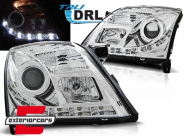 Prednja svjetla LED TruDRL (chrome) / Opel Vectra C Signum (2002-2005), LPOP77