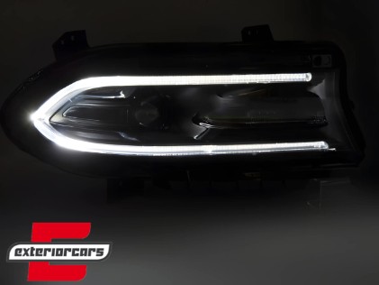 Prednja svjetla LED TruDRL (crna) / Dodge Charger (2014-2023), LPDO33