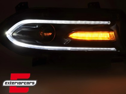 Prednja svjetla LED TruDRL (crna) / Dodge Charger (2014-2023), LPDO33