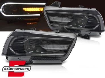 Prednja svjetla LED TruDRL SEQ žmigavci (crna) / Dodge Charger (2011-2015), LPDO34
