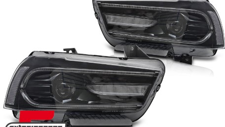 Prednja svjetla LED TruDRL SEQ žmigavci (crna) / Dodge Charger (2011-2015), LPDO34