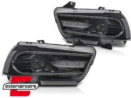 Prednja svjetla LED TruDRL SEQ žmigavci (crna) / Dodge Charger (2011-2015), LPDO34
