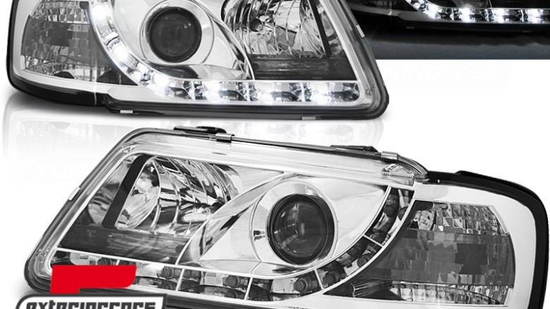 Prednja svjetla LED TrueDRL (chrome) / Audi A3 (1996-2000), LPAU61