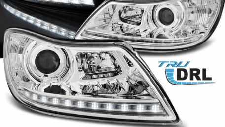 Prednja svjetla LED TrueDRL (chrome) - facelift / Škoda Octavia II facelift (2009-2012), LPSK24