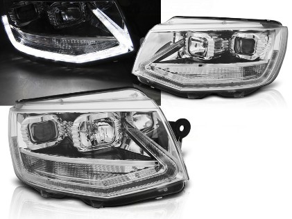 Prednja svjetla LED TrueDRL (chrome) / VW T6 (2015-2019), LPVWP7