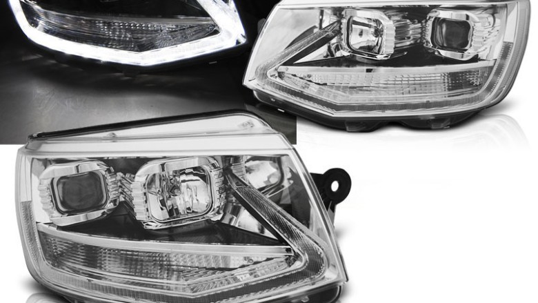 Prednja svjetla LED TrueDRL (chrome) / VW T6 (2015-2019), LPVWP7