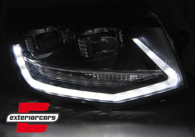 Prednja svjetla LED TrueDRL (crna) / VW T6 (2015-2019), LPVWP8