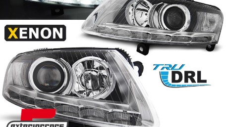 Prednja svjetla LED TrueDRL Xenon (chrome) / Audi A6 4F C6 (04.2004-2008), LPAUA8