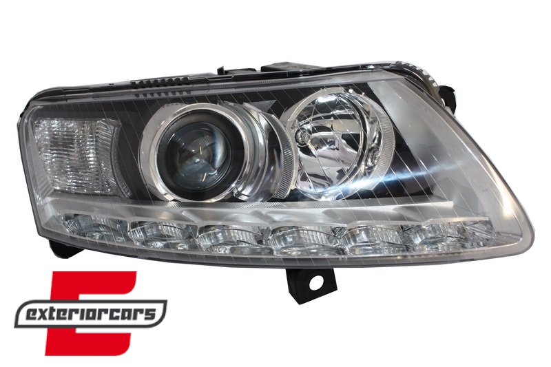 Prednja svjetla LED TrueDRL Xenon (chrome) / Audi A6 4F C6 (04.2004-2008), LPAUA9