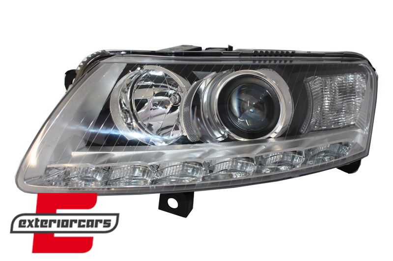 Prednja svjetla LED TrueDRL Xenon (chrome) / Audi A6 4F C6 (04.2004-2008), LPAUA9