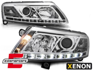 Prednja svjetla LED TrueDRL Xenon (chrome) / Audi A6 C6 4F (04.2004-2008), LPAU75