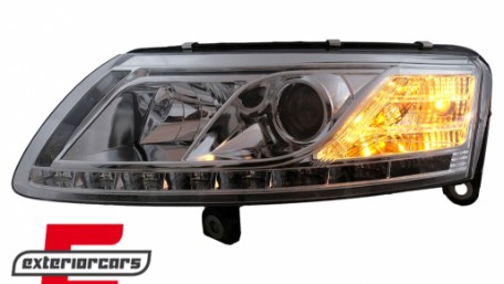 Prednja svjetla LED TrueDRL Xenon (chrome) / Audi A6 C6 4F (04.2004-2008), LPAU75