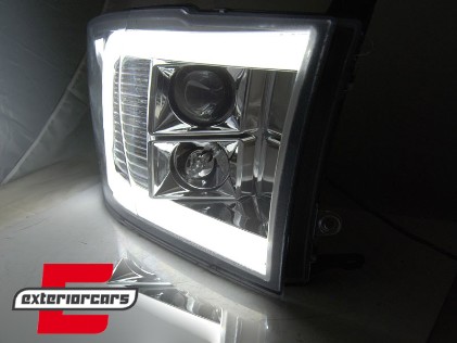 Prednja svjetla LED TubeLight (chrome) / Dodge RAM (2009-2018), LPDO21