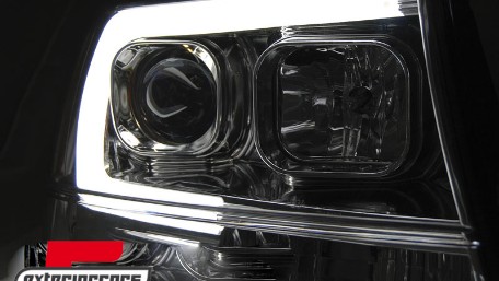 Prednja svjetla LED TubeLight (chrome) / JEEP Grand Cherokee (1999-05.2005), LPCH23