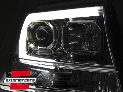 Prednja svjetla LED TubeLight (chrome) / JEEP Grand Cherokee (1999-05.2005), LPCH23