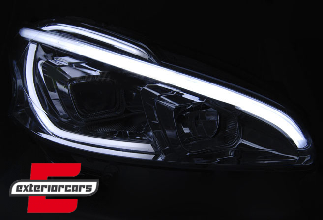 Prednja svjetla LED TubeLight (chrome) / Peugeot 208 (2012-06.2015), LPPE30