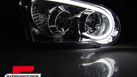 Prednja svjetla LED TubeLight (chrome) / Subaru Impreza II GD (2003-2005), LPSU13
