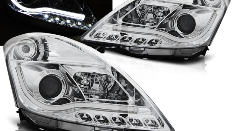 Prednja svjetla LED TubeLight (chrome) / Suzuki Swift V (2010-2016), LPSI03