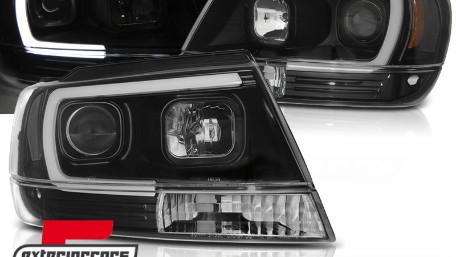 Prednja svjetla LED TubeLight (crna) / JEEP Grand Cherokee (1999-05.2005), LPCH24