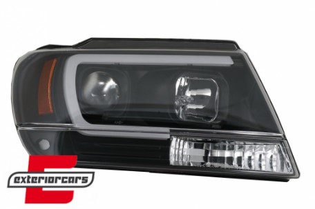 Prednja svjetla LED TubeLight (crna) / JEEP Grand Cherokee (1999-05.2005), LPCH24