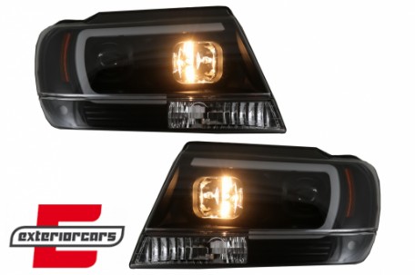 Prednja svjetla LED TubeLight (crna) / JEEP Grand Cherokee (1999-05.2005), LPCH24
