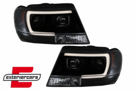 Prednja svjetla LED TubeLight (crna) / JEEP Grand Cherokee (1999-05.2005), LPCH24
