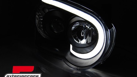 Prednja svjetla LED TubeLight (crna) / Subaru Impreza II GD (2003-2005), LPSU14
