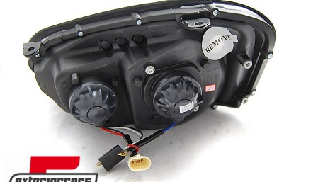 Prednja svjetla LED TubeLight (crna) / Subaru Impreza II GD (2003-2005), LPSU14