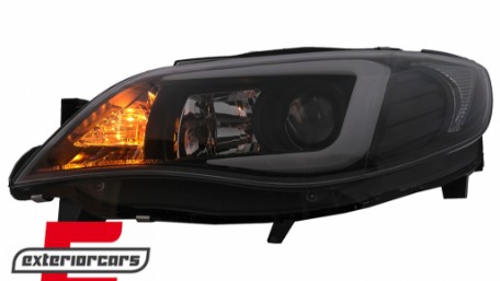 Prednja svjetla LED TubeLight (crna) / Subaru Impreza II GD (2007-2012), LPSU10