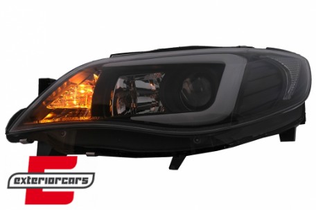 Prednja svjetla LED TubeLight (crna) / Subaru Impreza II GD (2007-2012), LPSU10