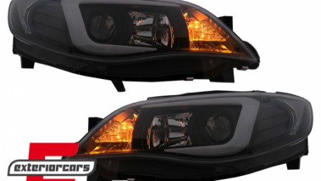 Prednja svjetla LED TubeLight (crna) / Subaru Impreza II GD (2007-2012), LPSU10