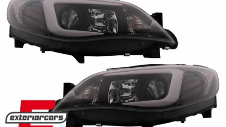 Prednja svjetla LED TubeLight (crna) / Subaru Impreza II GD (2007-2012), LPSU10