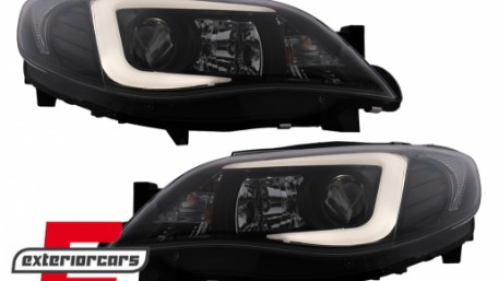 Prednja svjetla LED TubeLight (crna) / Subaru Impreza II GD (2007-2012), LPSU10