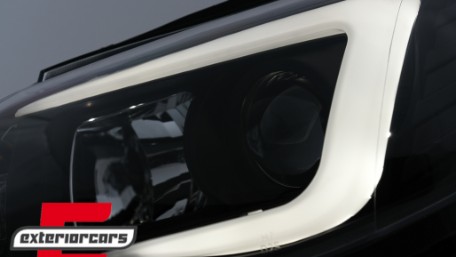 Prednja svjetla LED TubeLight (crna) / Subaru Impreza II GD (2007-2012), LPSU10