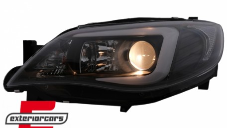 Prednja svjetla LED TubeLight (crna) / Subaru Impreza II GD (2007-2012), LPSU10