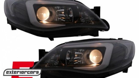 Prednja svjetla LED TubeLight (crna) / Subaru Impreza II GD (2007-2012), LPSU10