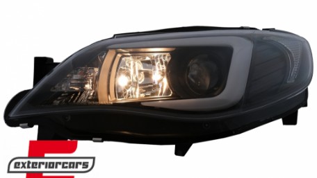 Prednja svjetla LED TubeLight (crna) / Subaru Impreza II GD (2007-2012), LPSU10