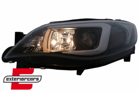 Prednja svjetla LED TubeLight (crna) / Subaru Impreza II GD (2007-2012), LPSU10