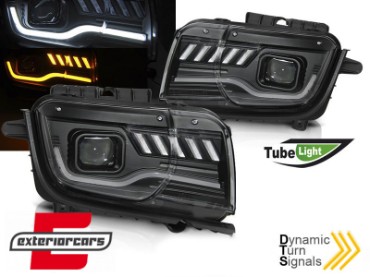 Prednja svjetla LED TubeLight Dinamički Sekvencijalni žmigavci (crna), LPCT12