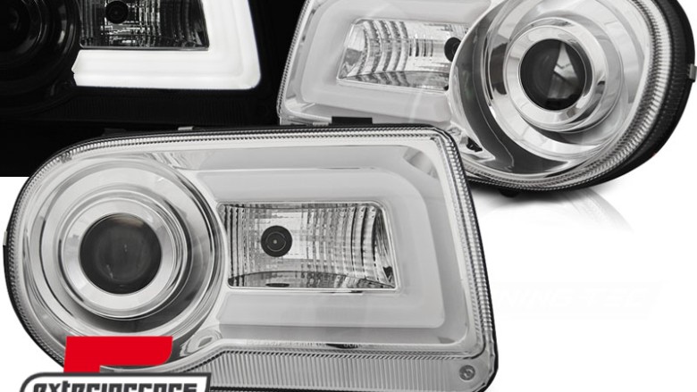 Prednja svjetla LED Tubelight dizajn (chrome) / Chrysler 300C (2004-2010), LPCH21
