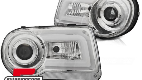 Prednja svjetla LED Tubelight dizajn (chrome) / Chrysler 300C (2004-2010), LPCH21