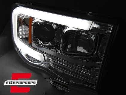 Prednja svjetla LED TubeLight dizajn (chrome) / Dodge RAM (2002-2006), LPDO15