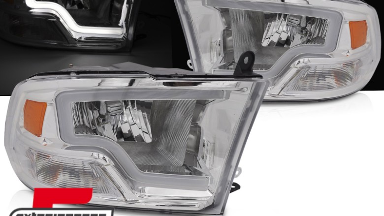 Prednja svjetla LED TubeLight dizajn (chrome) / Dodge RAM (2009-2018), LPDO35