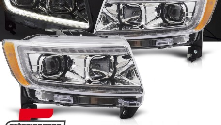 Prednja svjetla LED TubeLight dizajn (chrome) / JEEP Grand Cherokee WK2 (2011-2013), LPCH47
