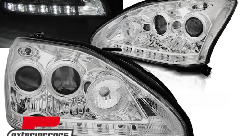 Prednja svjetla LED TubeLight dizajn (chrome) / Lexus RX XU30 (2003-2009), LPLE05