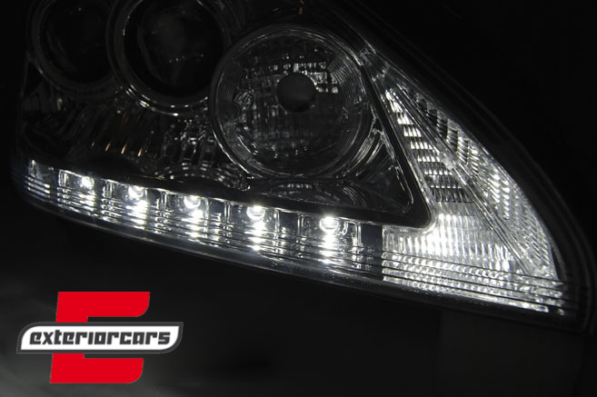 Prednja svjetla LED TubeLight dizajn (chrome) / Lexus RX XU30 (2003-2009), LPLE05